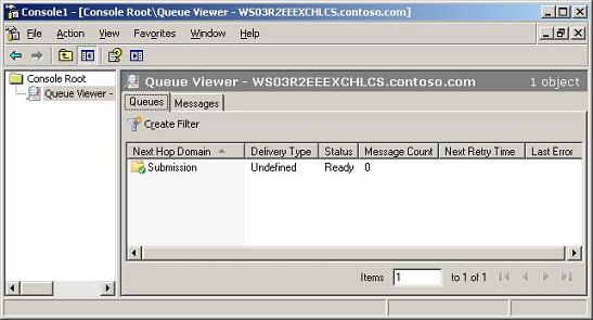 The Queue Viewer (MMC console)