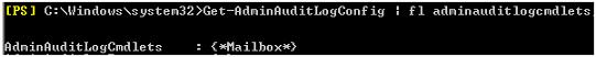 Get cmdlets Auditing List