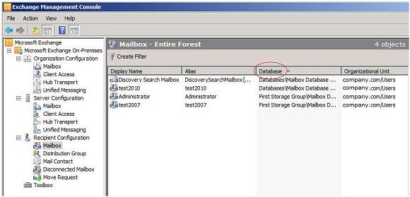 Mailbox Database