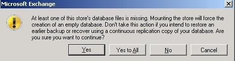 Missing Database Files