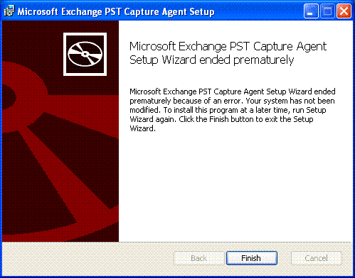 Installing PST Capture on Windows XP