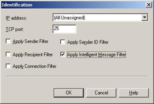 Apply Intelligent Message Filter