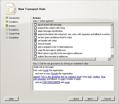 Custom Header Configuration