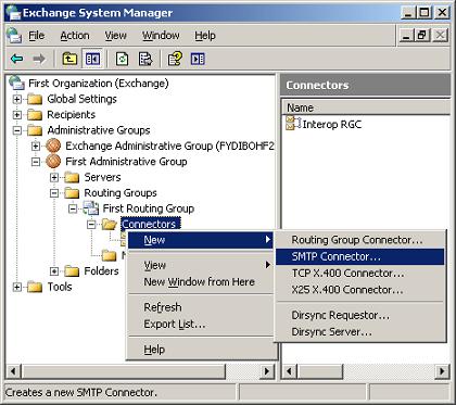 New SMTP Connector