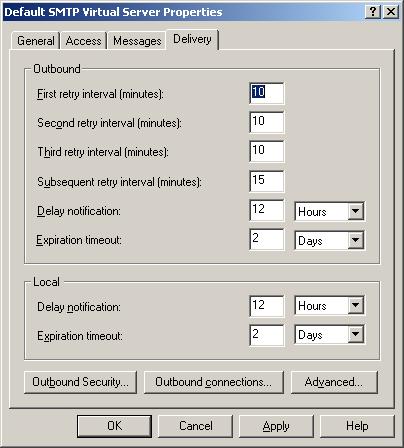 SMTP Virtual Server Delivery