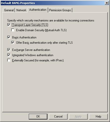 Receive Connector Authentication