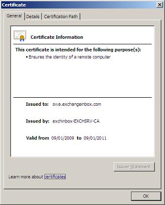 Certificate General Page