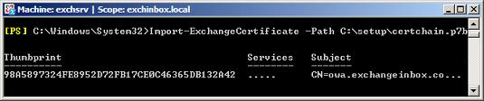 Import-ExchangeCertificate