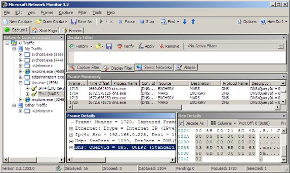 DNS Query from MARS