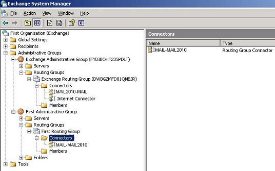 Remove Routing Group Connector