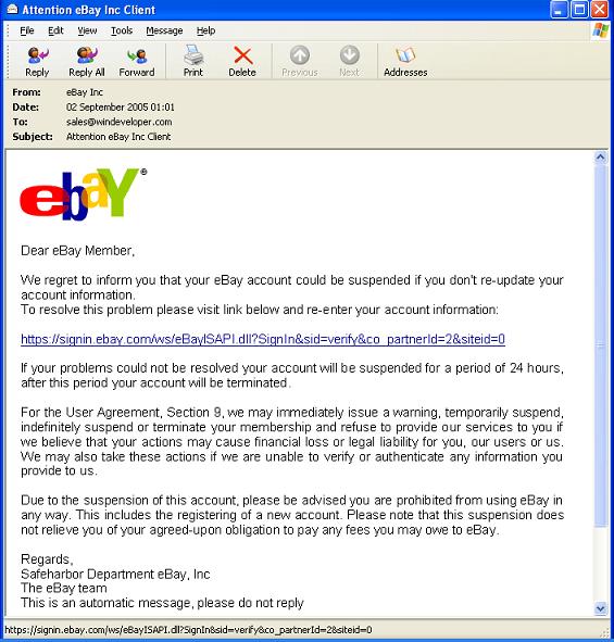 scam email