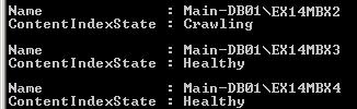 Content Index Status