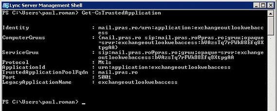 Get-CsTrustedApplication