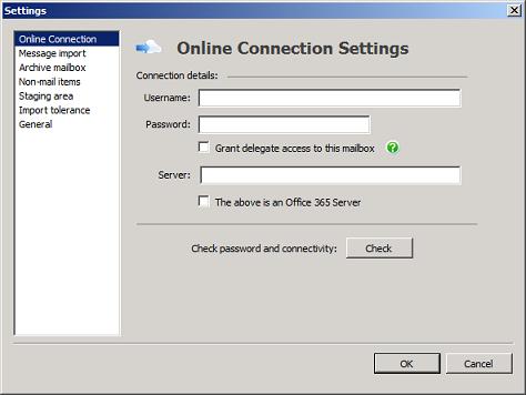 PST Capture Online Connection