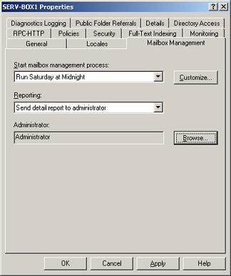 Server Mailbox Management Enablement