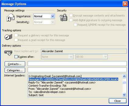 Message Properties