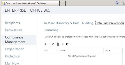 Exchange 2013 | Compliance Management | Data Loss Prevention