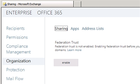 Exchange 2013 | Organization | Sharing