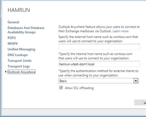 Exchange 2013 | Servers | Servers | Outlook Anywhere