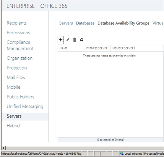 Exchange 2013 | Servers | Database Availability Groups