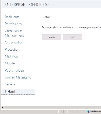 Exchange 2013 | Hybrid